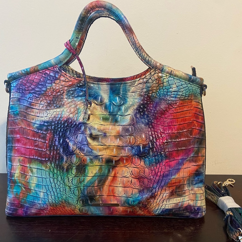 Multicolor Crocodile Embossed Women's Bag - Picture 4 of 6